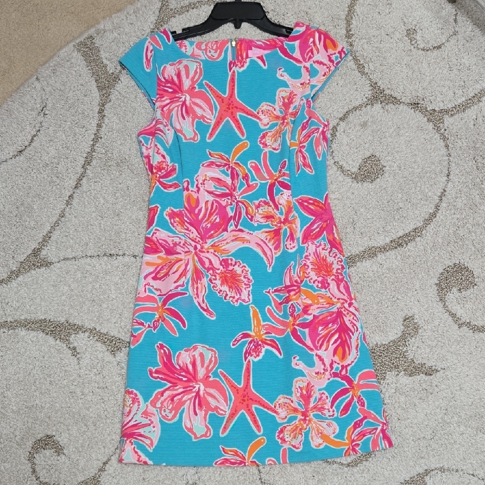 Lilly Pulitzer Sonny Dress In Sea Blue Via Sunny